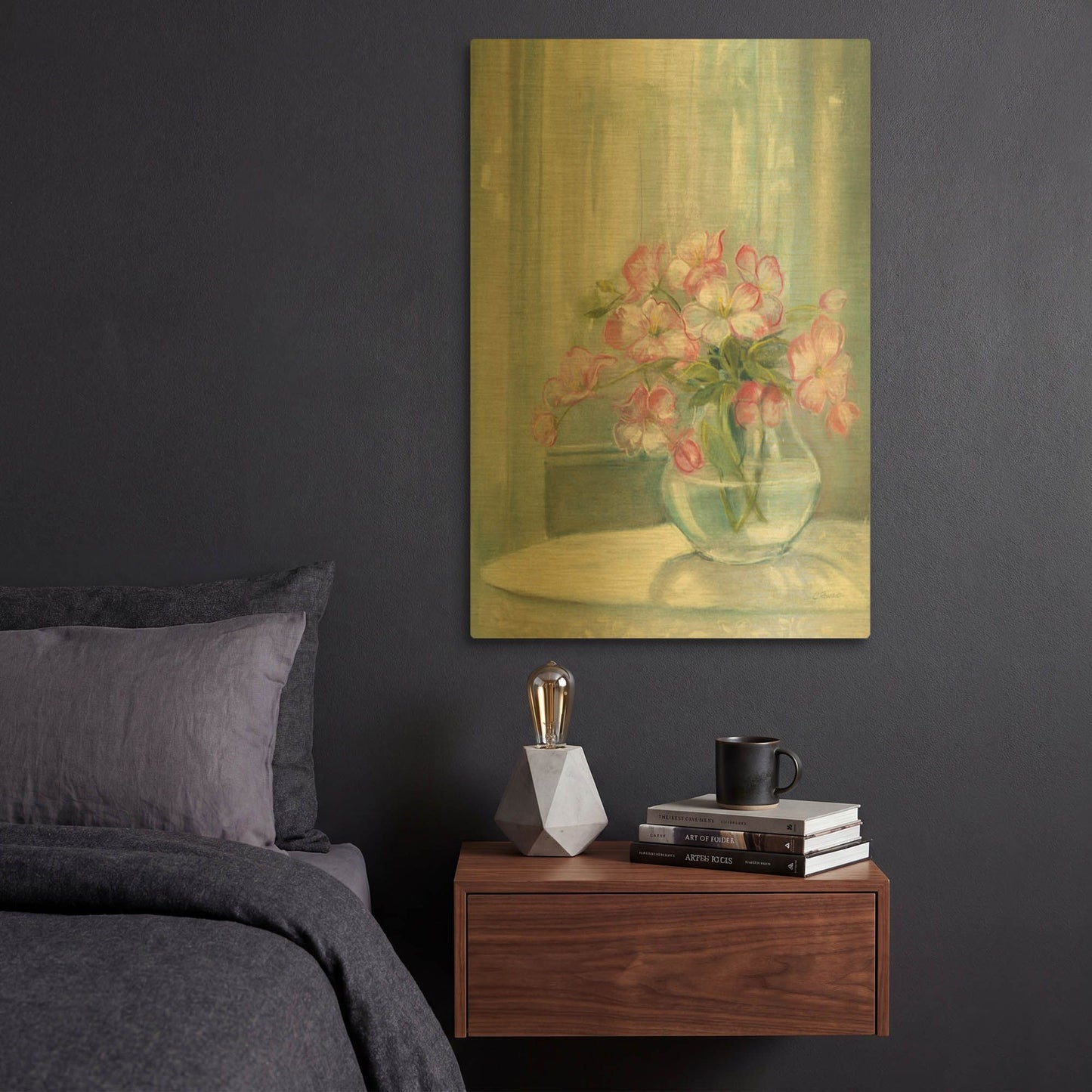 'Spring Bouquet II' By Carol Rowan Gold Metal Wall Art