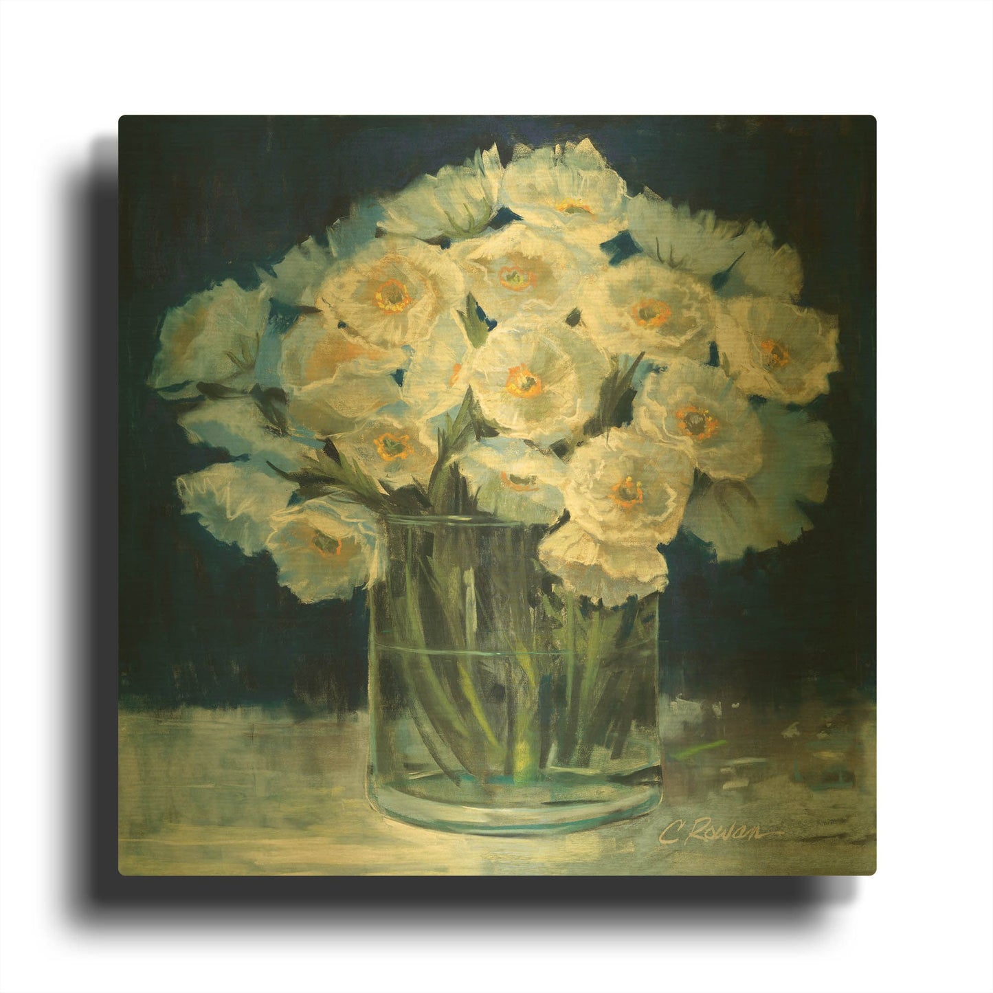 'Spring Twilight I V2' By Carol Rowan Gold Metal Wall Art