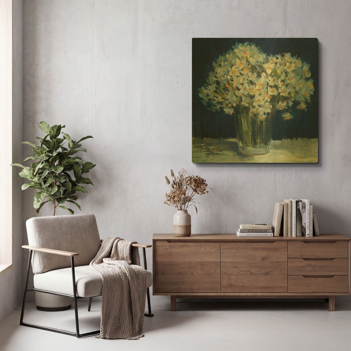 'Spring Twilight II V2' By Carol Rowan Gold Metal Wall Art