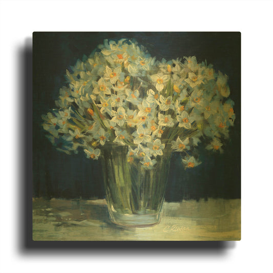 'Spring Twilight II V2' By Carol Rowan Gold Metal Wall Art
