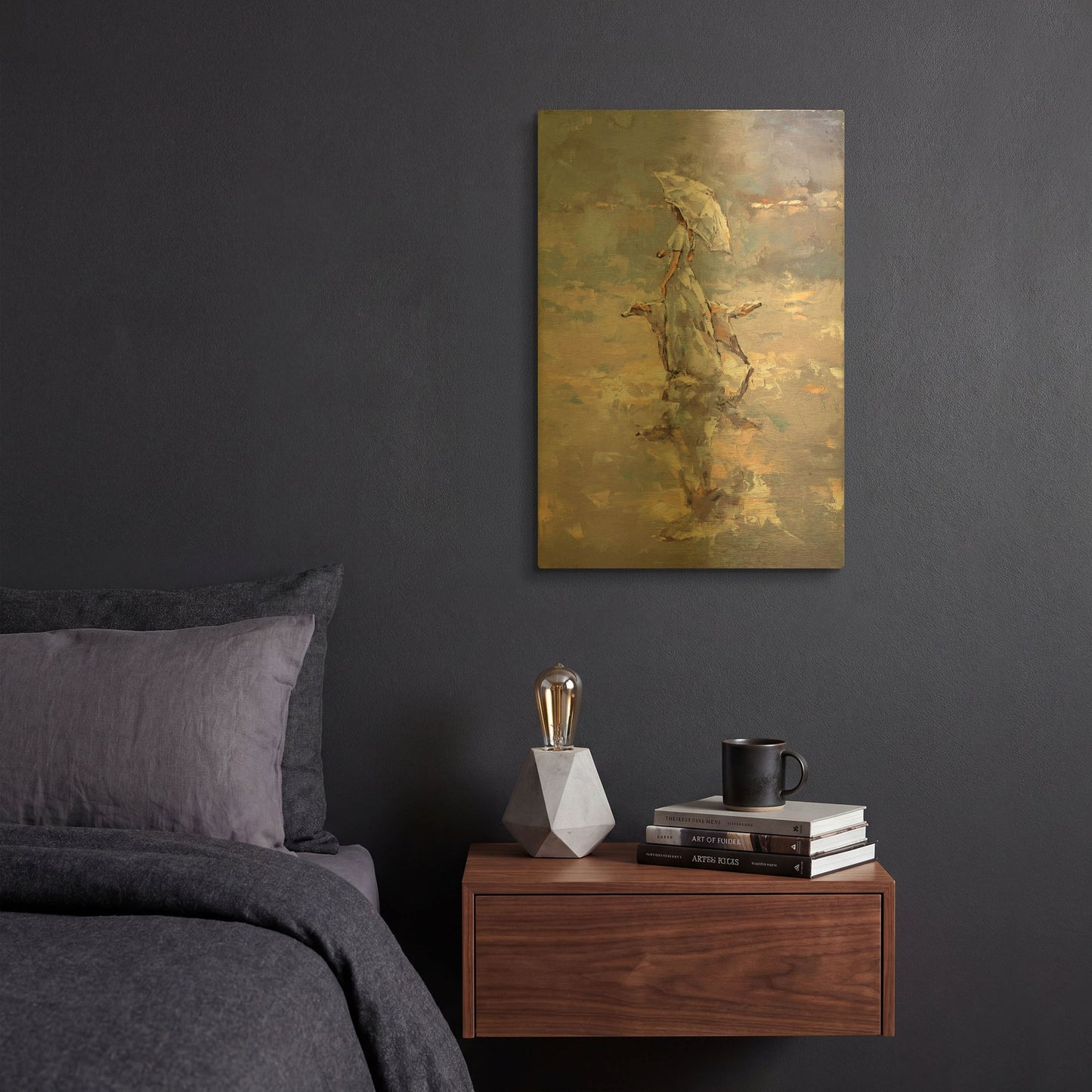 'Illusion' By Alexander Gunin Gold Metal Wall Art