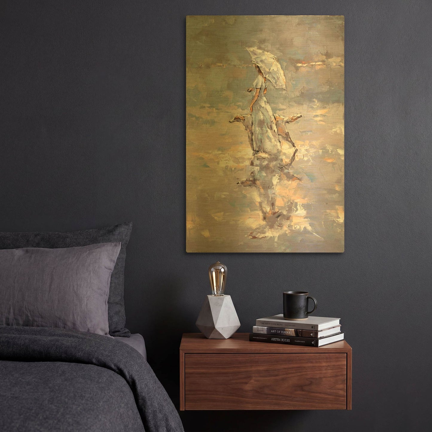 'Illusion' By Alexander Gunin Gold Metal Wall Art