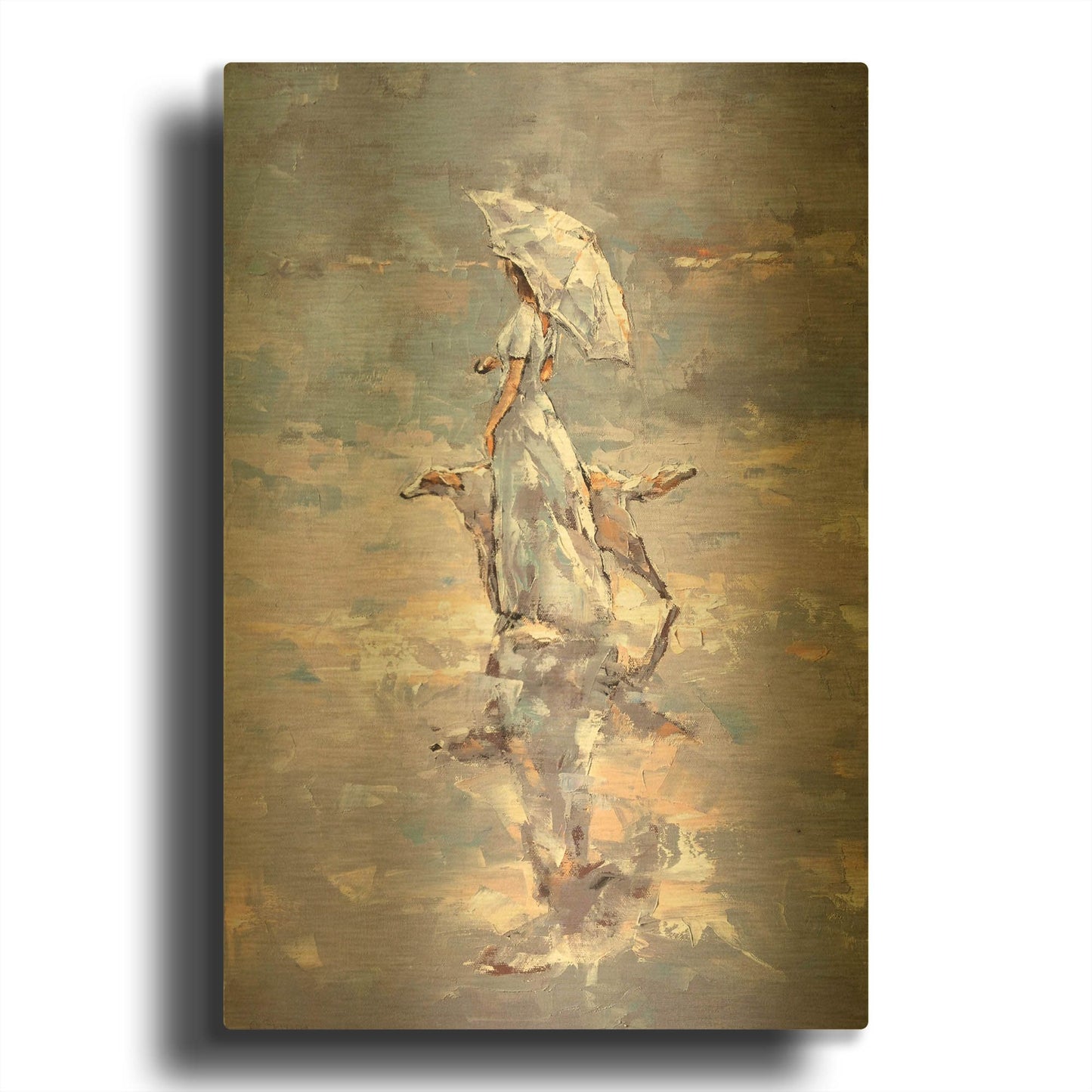 'Illusion' By Alexander Gunin Gold Metal Wall Art
