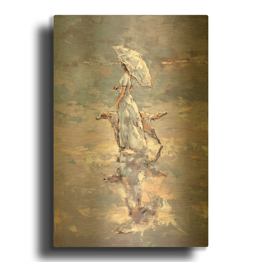 'Illusion' By Alexander Gunin Gold Metal Wall Art