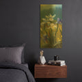'Wild Iris III' By Carol Rowan Gold Metal Wall Art