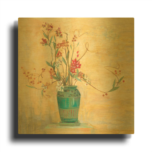 'Bittersweet I V2' By Carol Rowan Gold Metal Wall Art