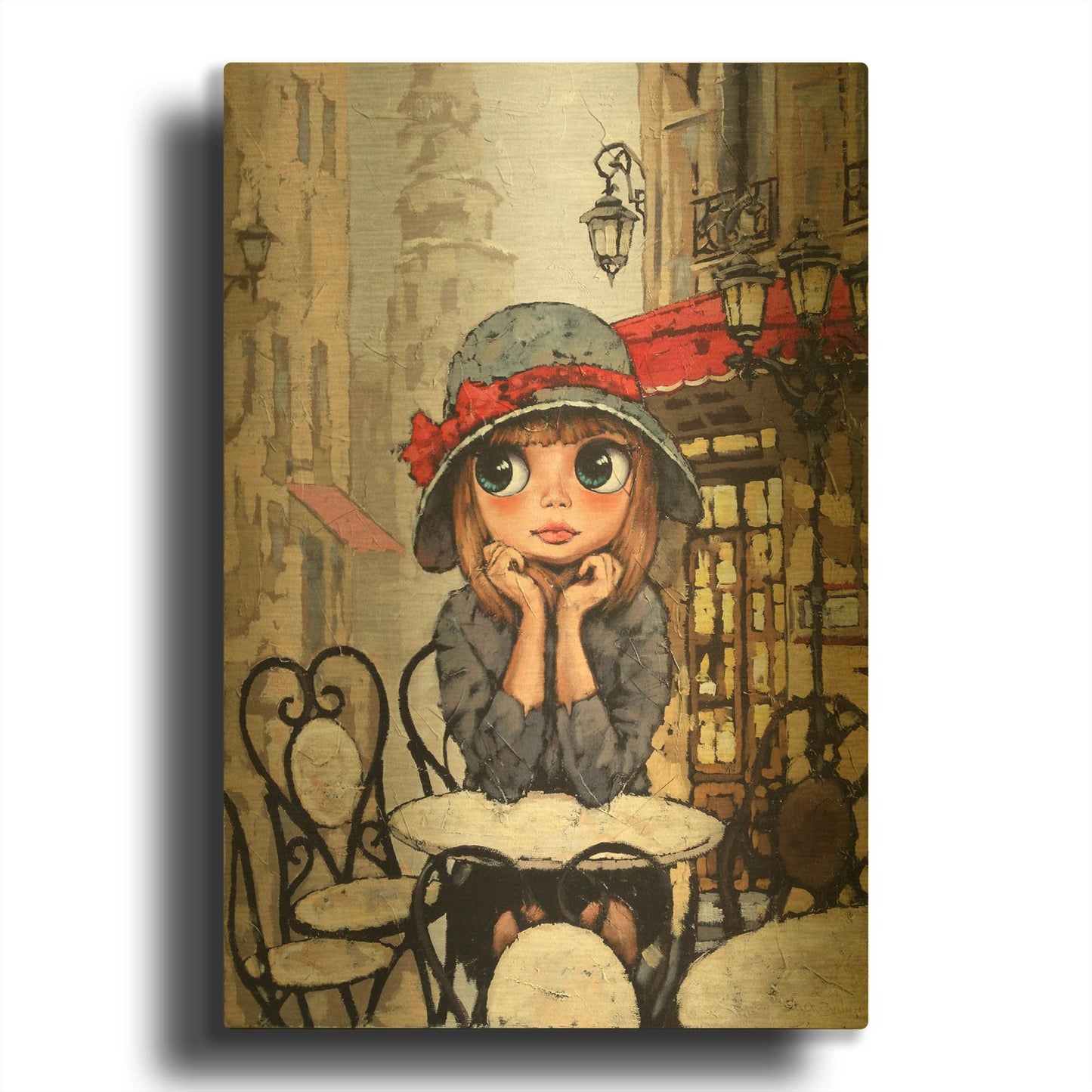 'Morning Coffee' By Alexander Gunin Gold Metal Wall Art