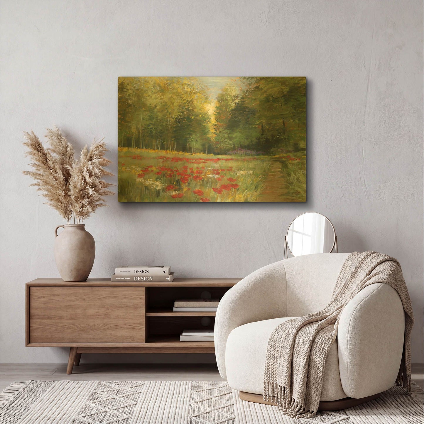 'Field Of Flowers Crop' By Carol Rowan Gold Metal Wall Art