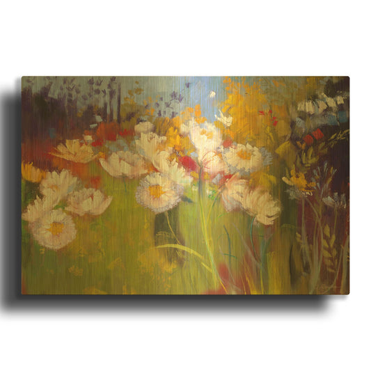 'Contemporary Meadow' By Carol Rowan Gold Metal Wall Art