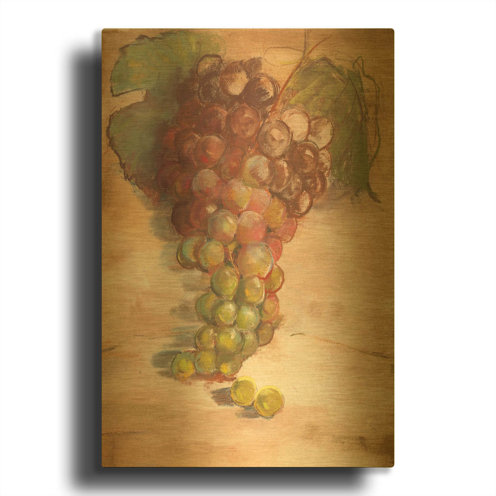 'Grape Harvest II No Label' By Carol Rowan Gold Metal Wall Art
