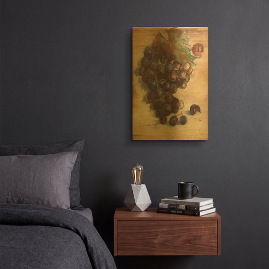 'Grape Harvest III No Label' By Carol Rowan Gold Metal Wall Art