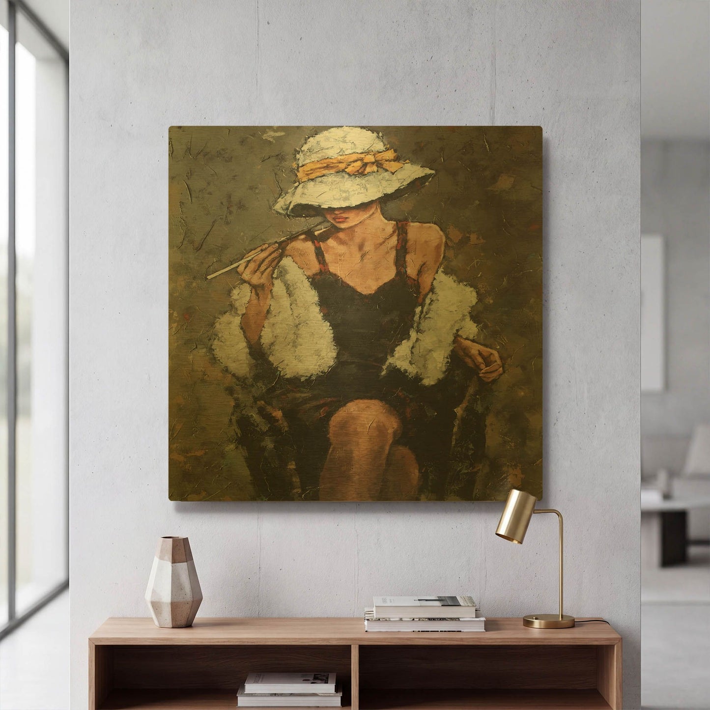'Shokko' By Alexander Gunin Gold Metal Wall Art