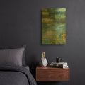 'Garden Pond III' By Carol Rowan Gold Metal Wall Art