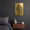 'Birdhouse' By Carol Rowan Gold Metal Wall Art