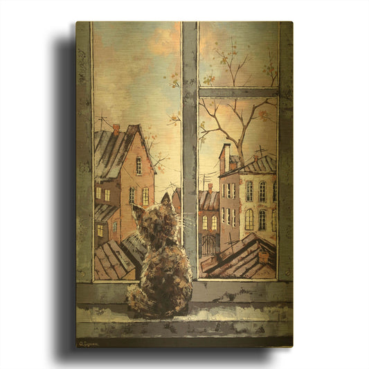 'Spring' By Alexander Gunin Gold Metal Wall Art