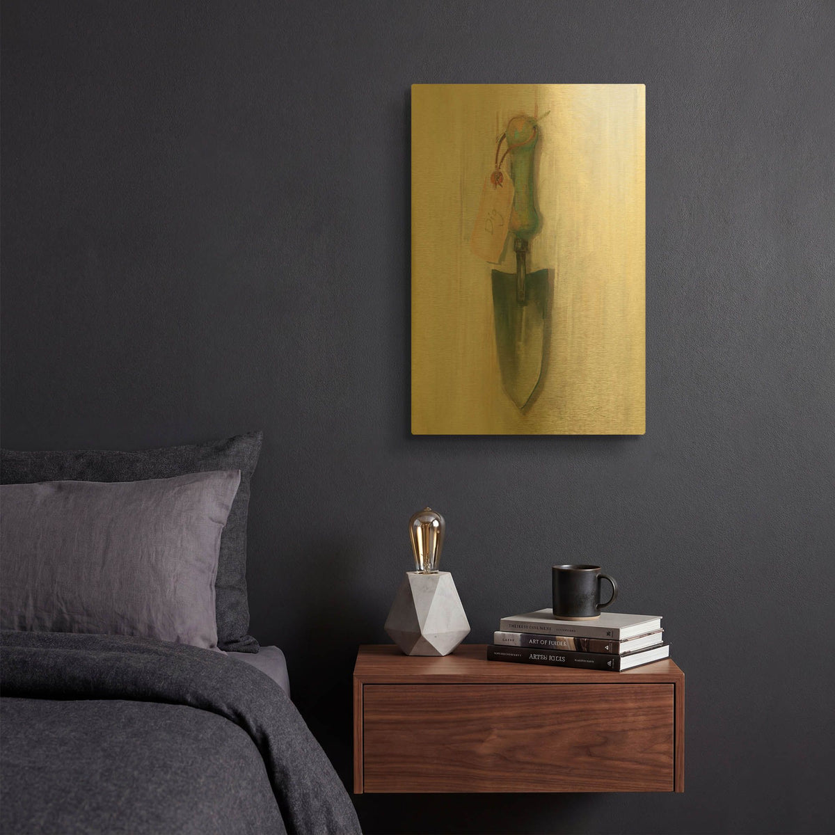 'Trowel' By Carol Rowan Gold Metal Wall Art