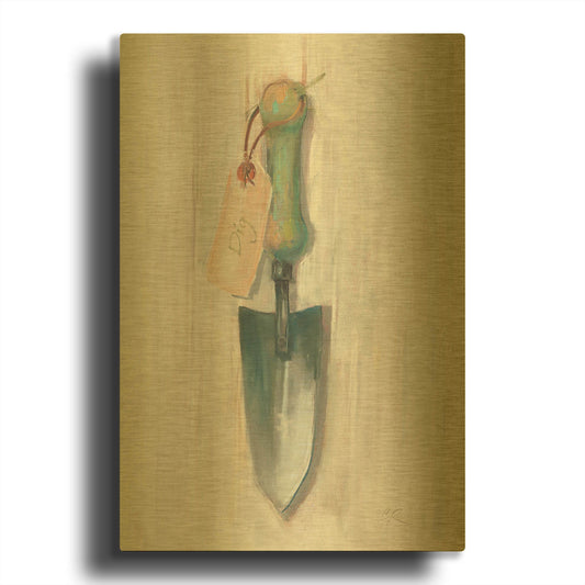 'Trowel' By Carol Rowan Gold Metal Wall Art