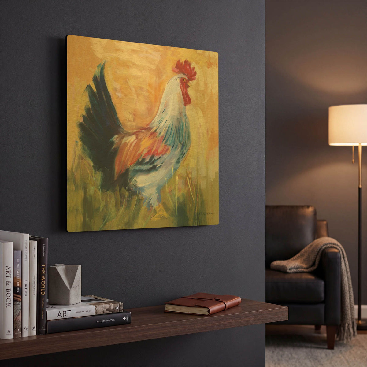 'Horace' By Carol Rowan Gold Metal Wall Art