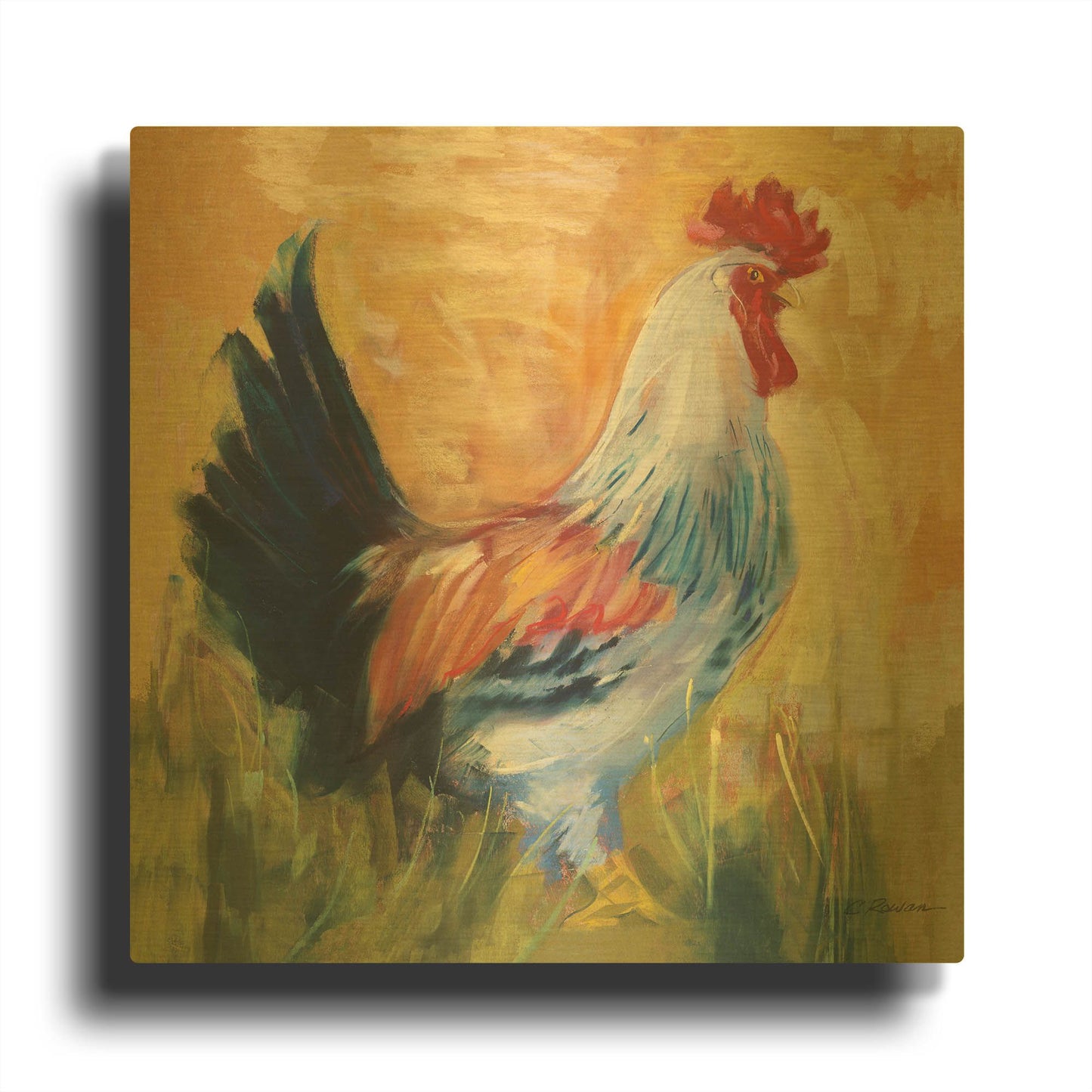 'Horace' By Carol Rowan Gold Metal Wall Art