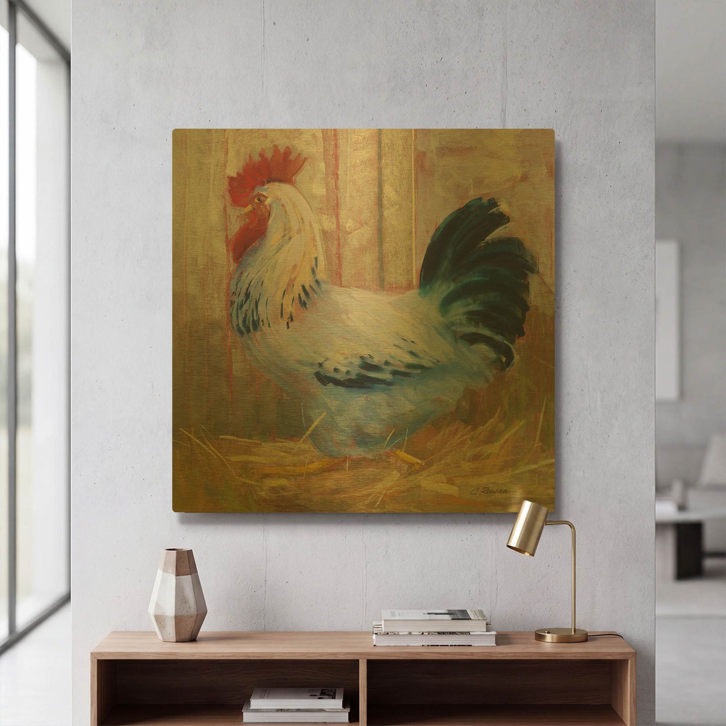 'Hercule' By Carol Rowan Gold Metal Wall Art