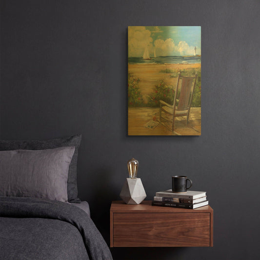 'By The Sea II' By Carol Rowan Gold Metal Wall Art