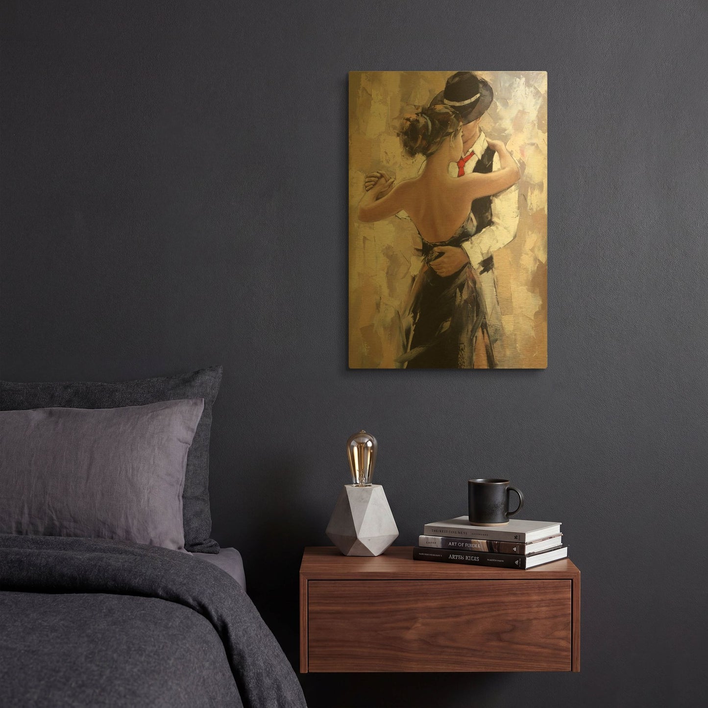 'Tango' By Alexander Gunin Gold Metal Wall Art