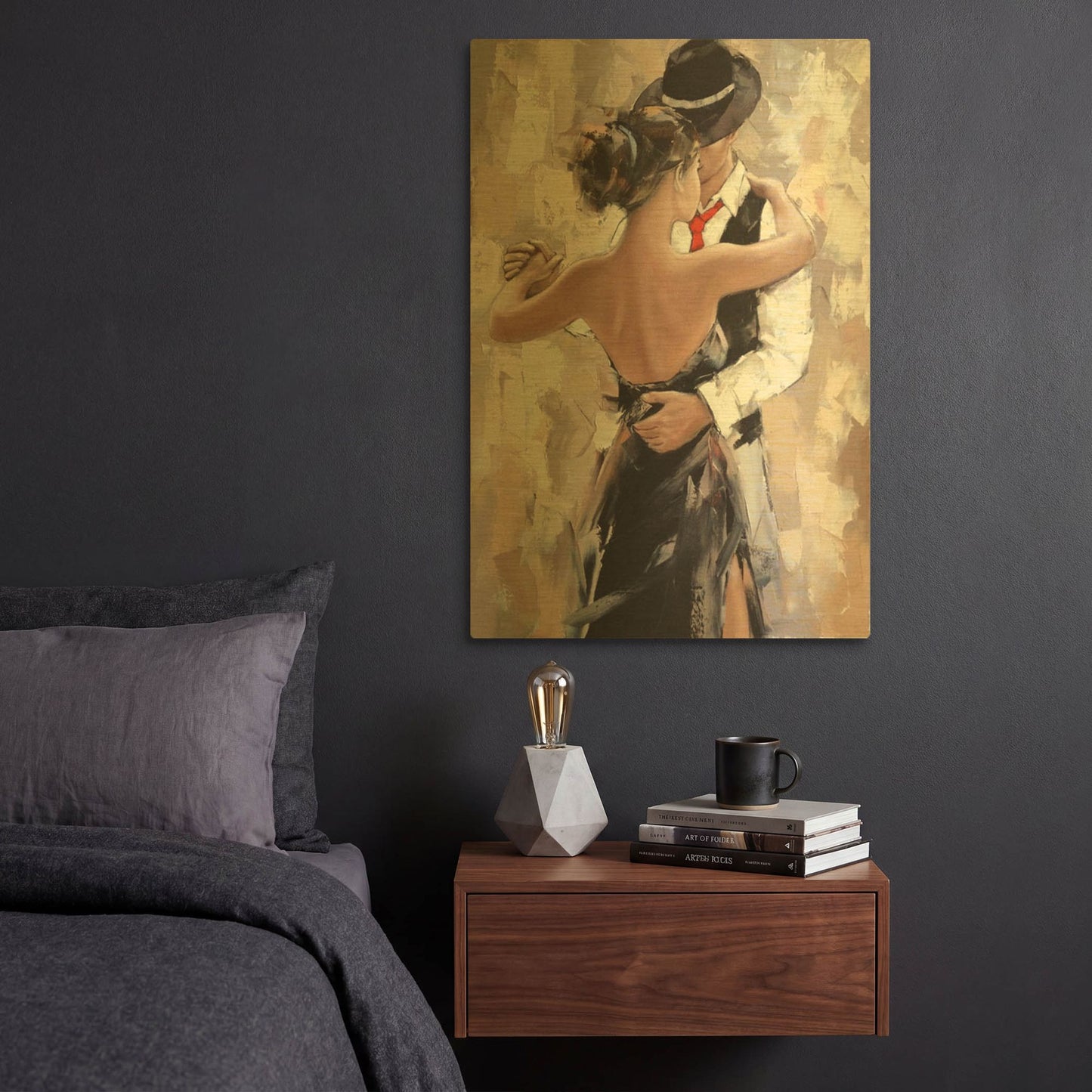 'Tango' By Alexander Gunin Gold Metal Wall Art