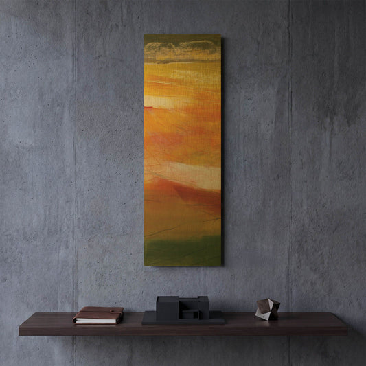 'Bog Journey II V2' By Jo Maye Gold Metal Wall Art