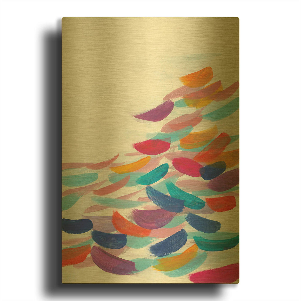 'Drift Bright' By Jo Maye Gold Metal Wall Art