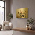 'A Venetian Concerto' By Keri Bevan Gold Metal Wall Art