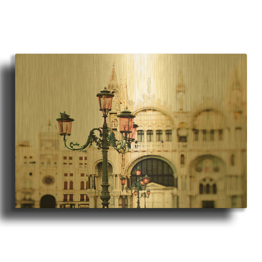 'A Venetian Concerto' By Keri Bevan Gold Metal Wall Art