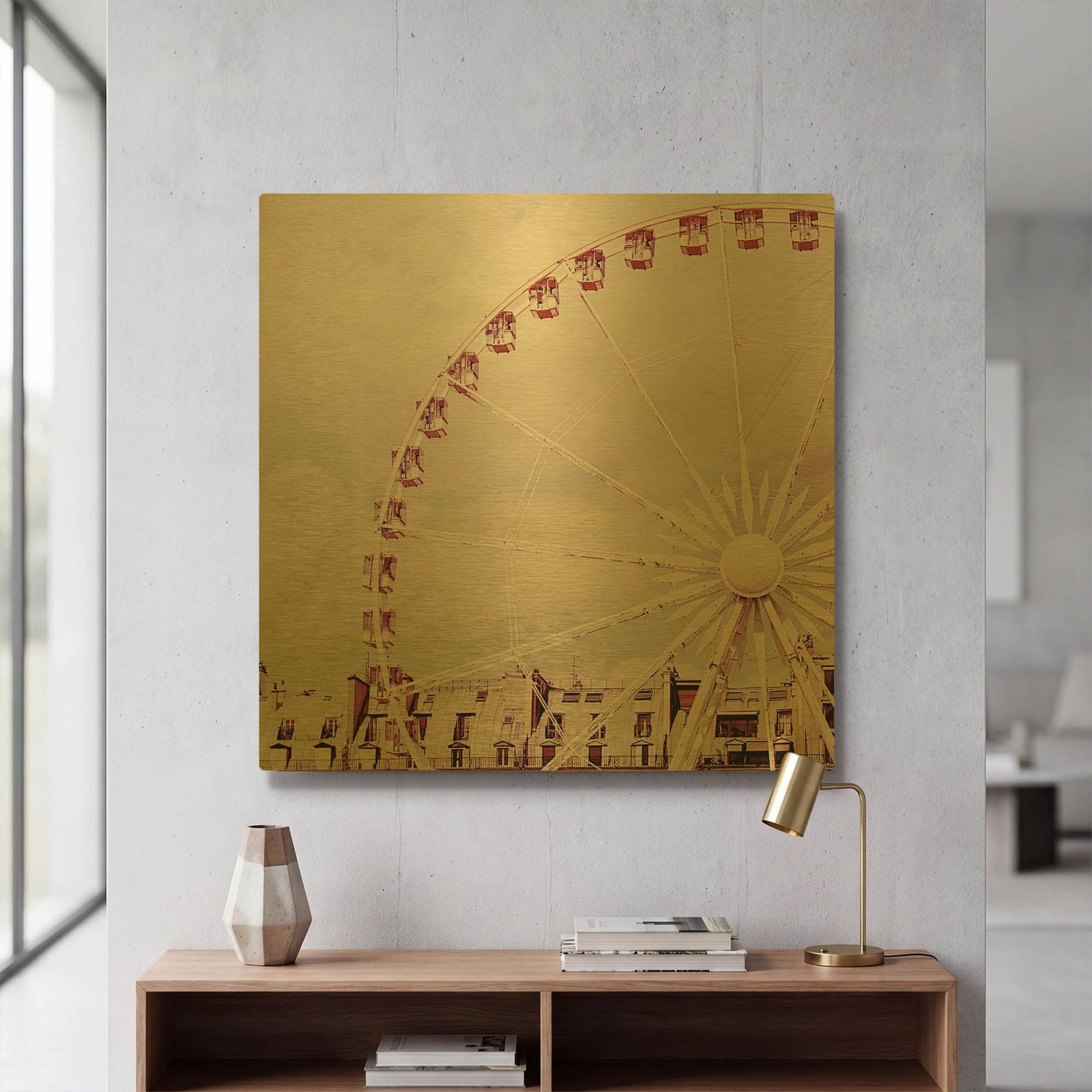'Paris Parfait' By Keri Bevan Gold Metal Wall Art