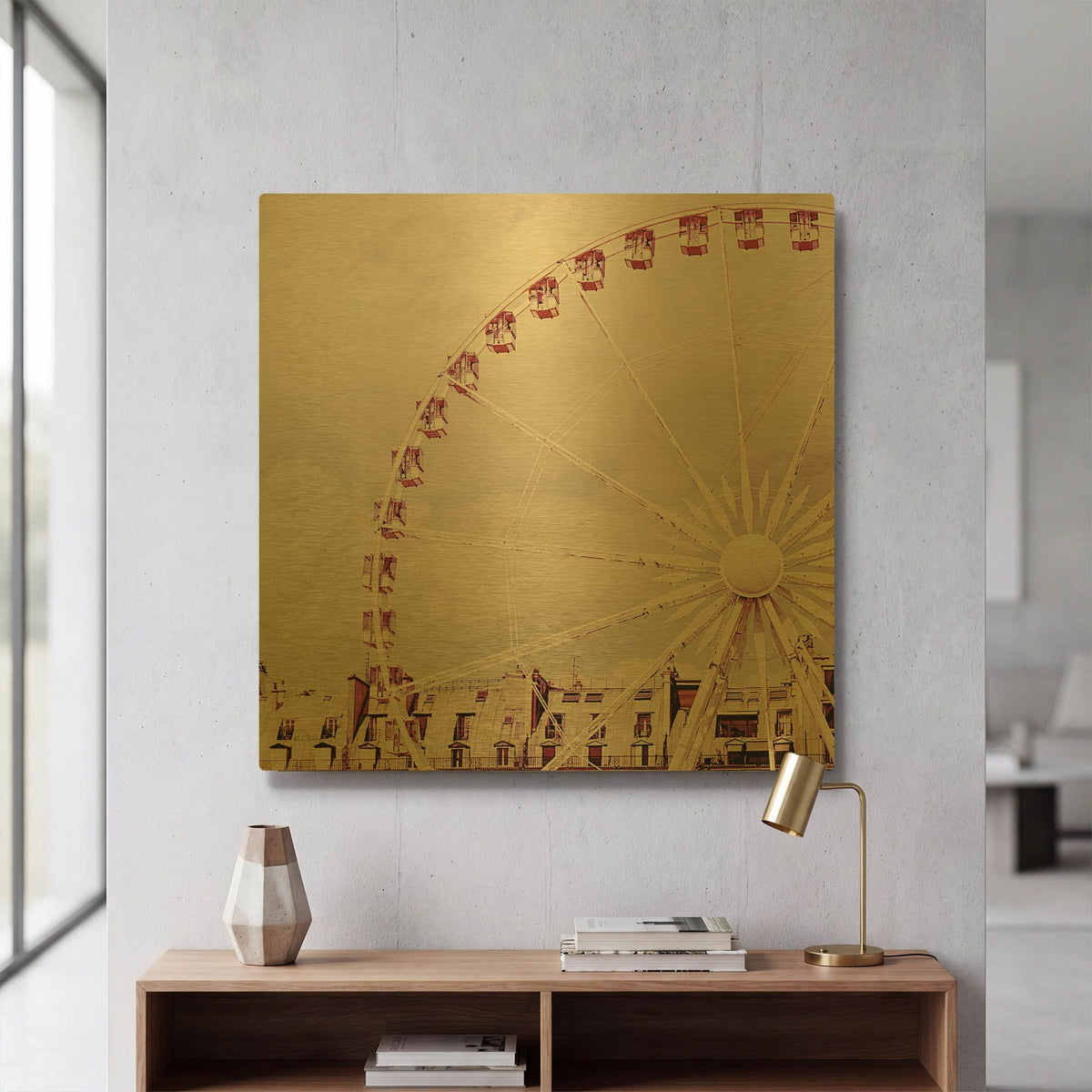 'Paris Parfait' By Keri Bevan Gold Metal Wall Art