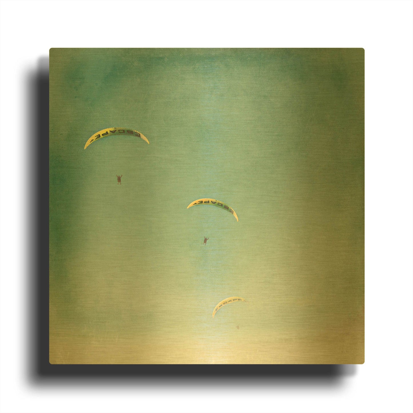 'The Escape' By Keri Bevan Gold Metal Wall Art