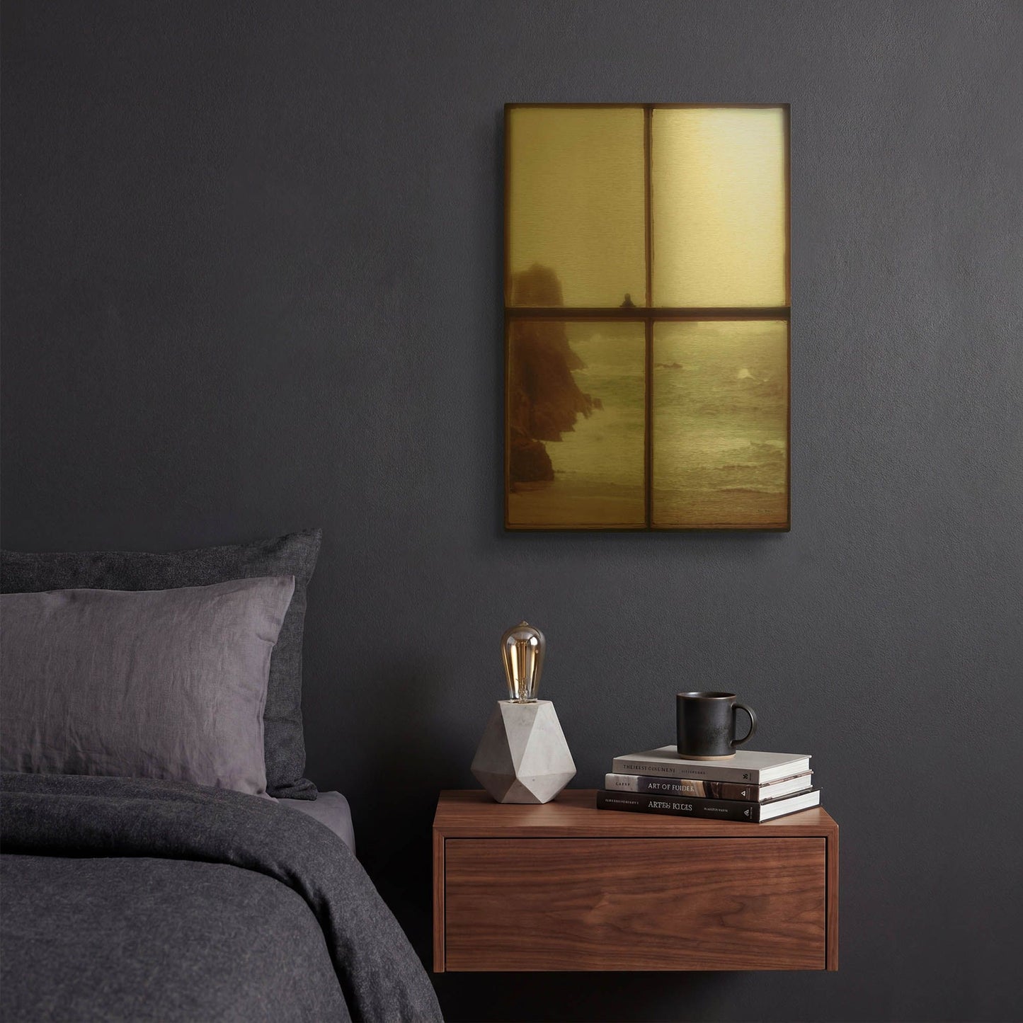 'The Mermaids Song' By Keri Bevan Gold Metal Wall Art