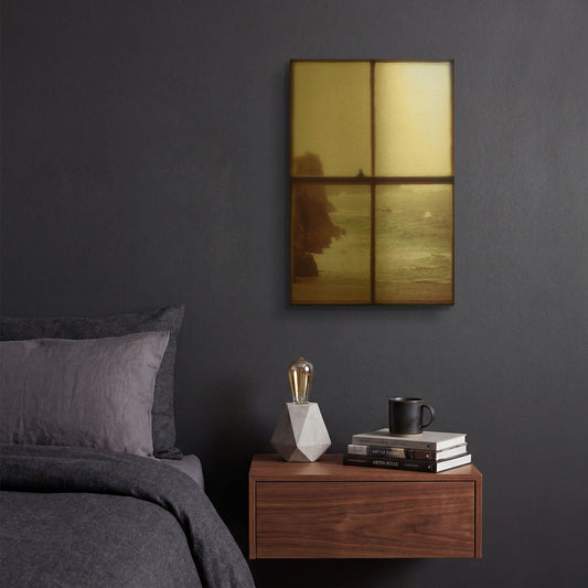 'The Mermaids Song' By Keri Bevan Gold Metal Wall Art