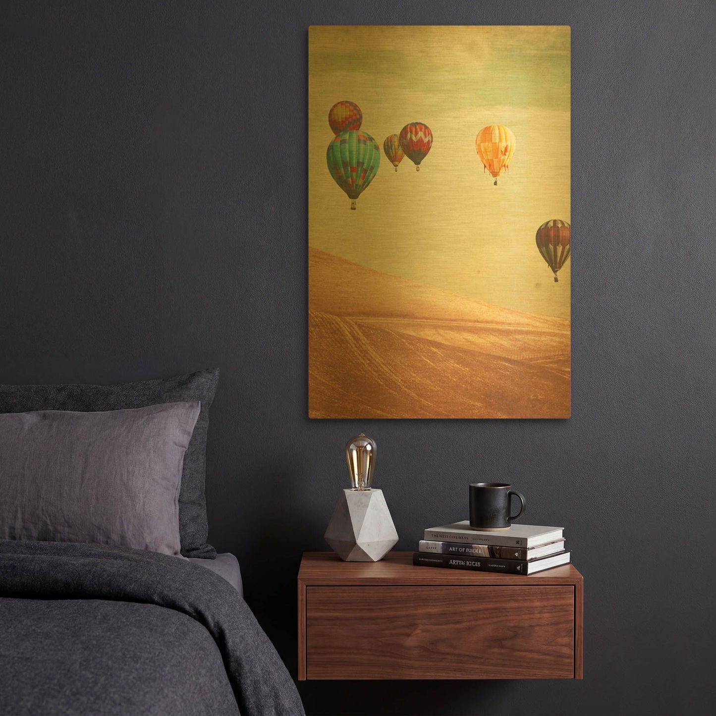 'Wanderers' By Keri Bevan Gold Metal Wall Art