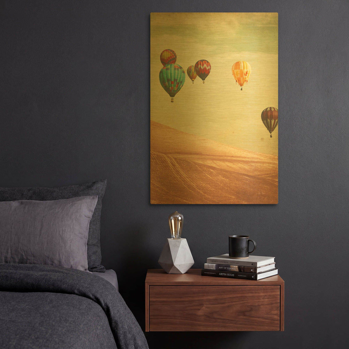 'Wanderers' By Keri Bevan Gold Metal Wall Art