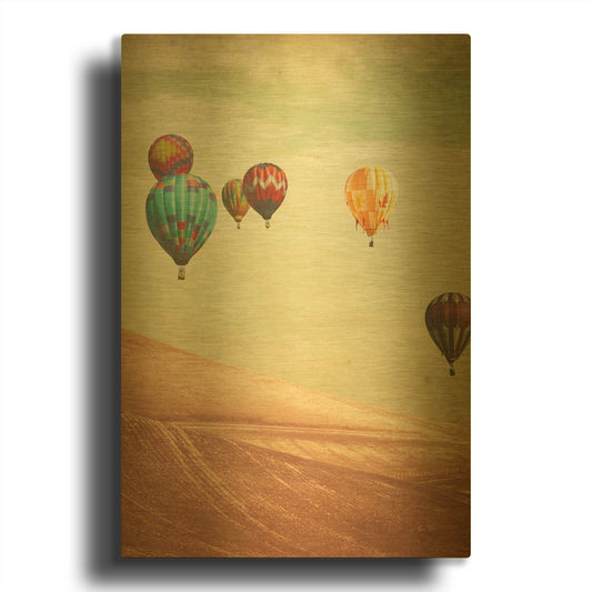 'Wanderers' By Keri Bevan Gold Metal Wall Art