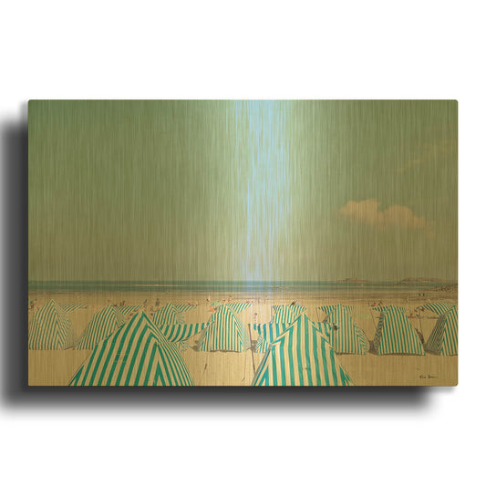 'French Holidays' By Keri Bevan Gold Metal Wall Art