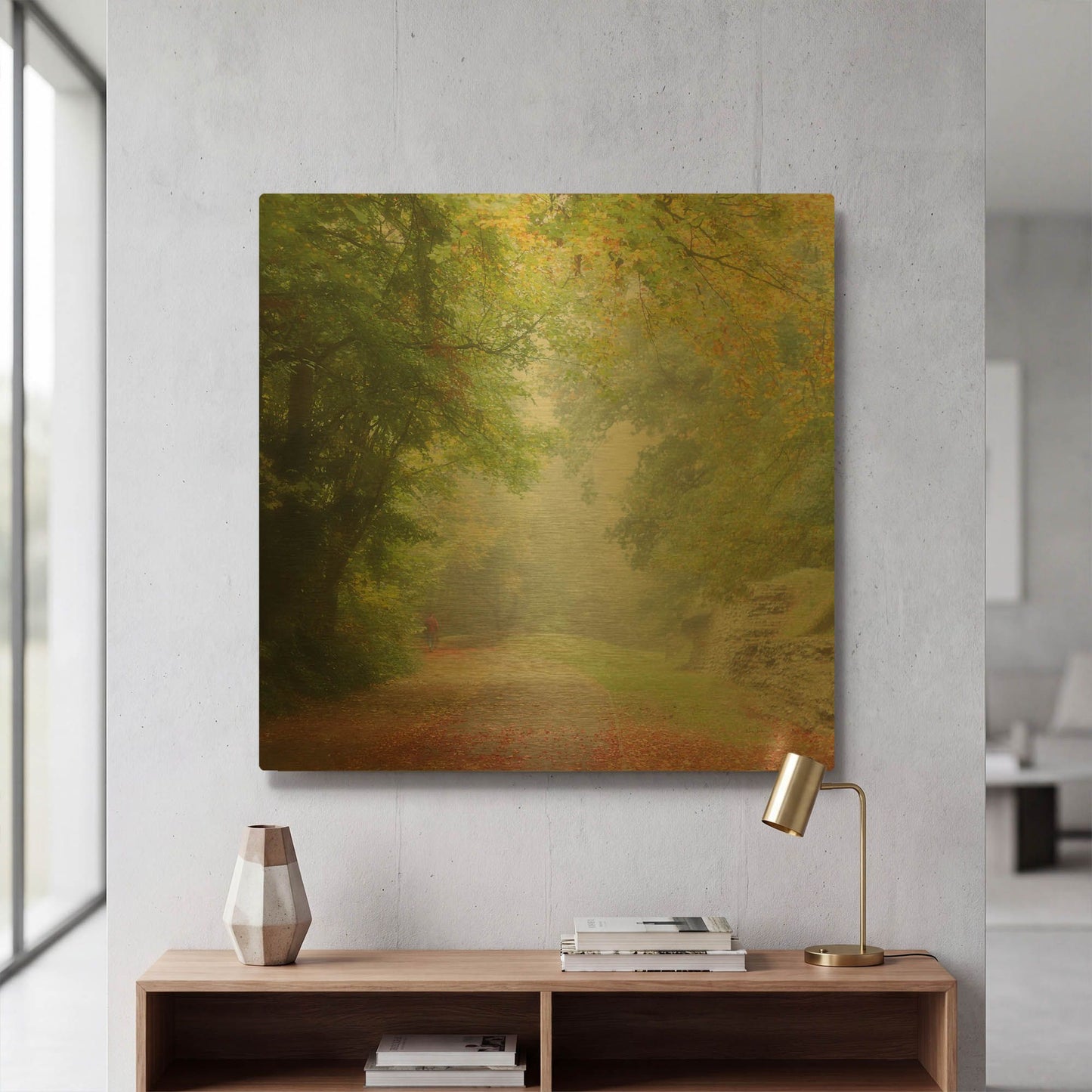 'Into The Light' By Keri Bevan Gold Metal Wall Art