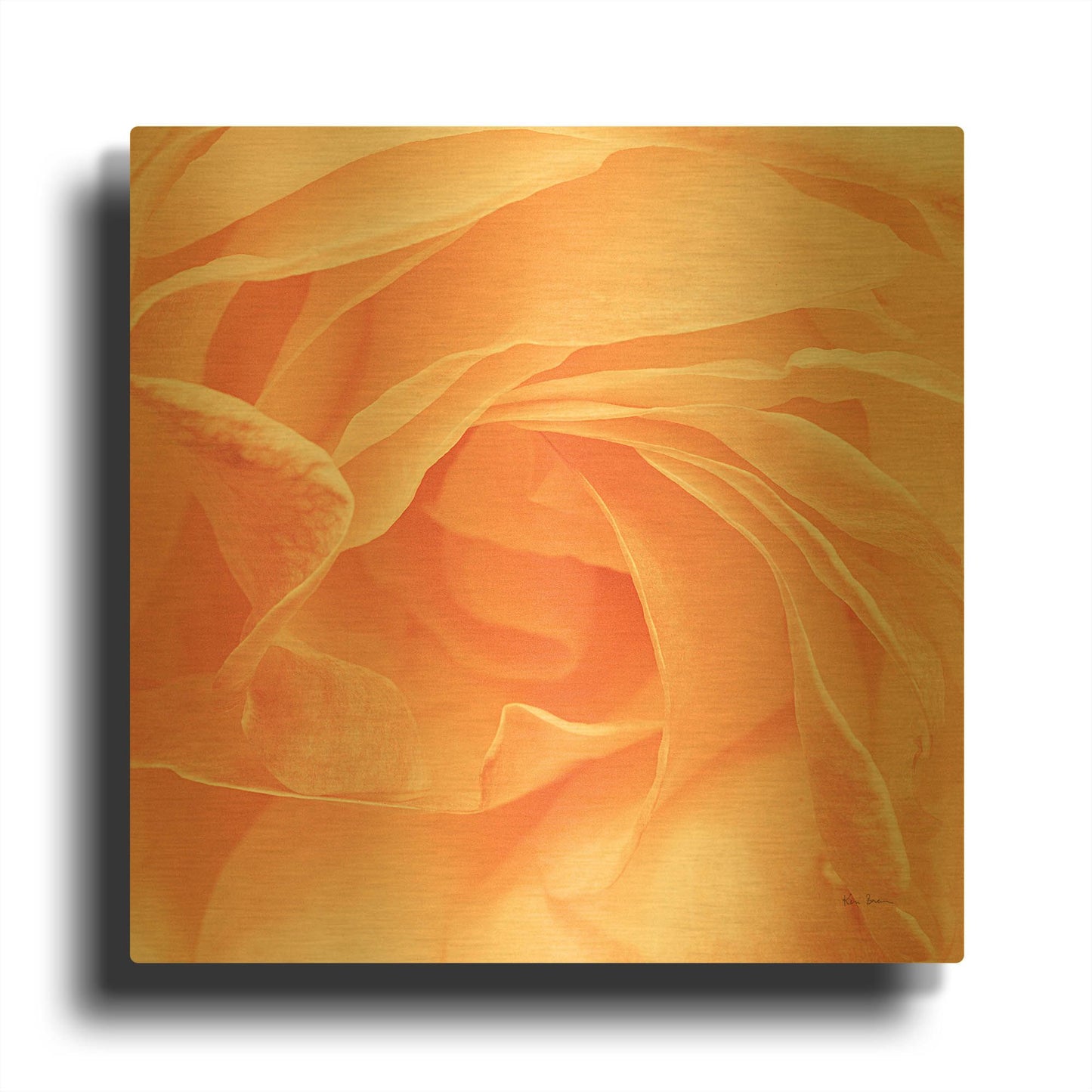 'Georgia' By Keri Bevan Gold Metal Wall Art