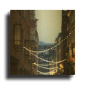 'Lights In Soho' By Keri Bevan Gold Metal Wall Art