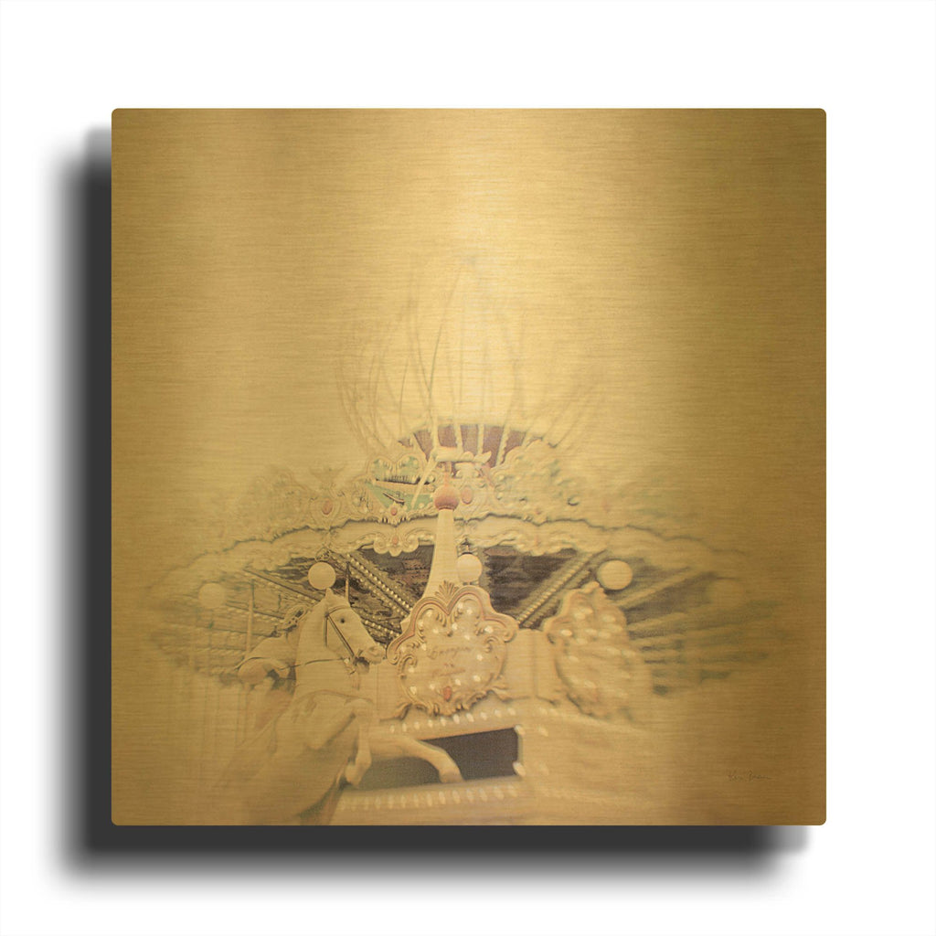 'Storm Riders' By Keri Bevan Gold Metal Wall Art