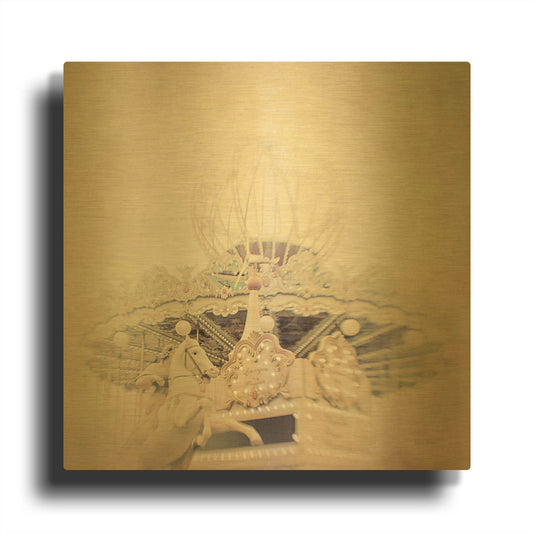 'Storm Riders' By Keri Bevan Gold Metal Wall Art