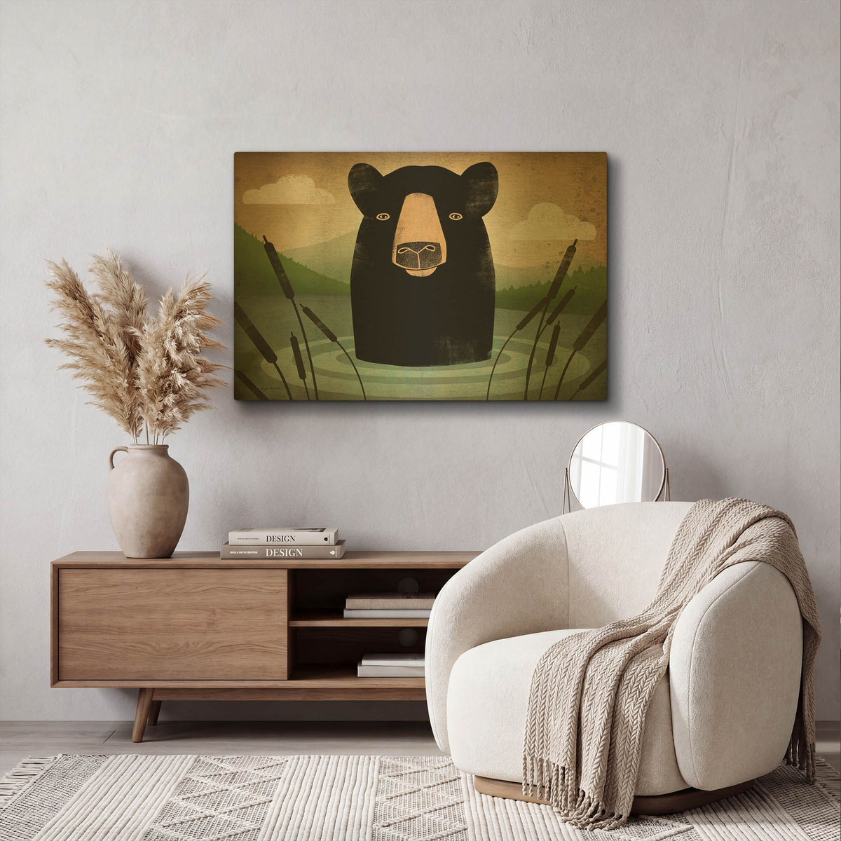 'Skinny Dip' By Ryan Fowler Gold Metal Wall Art