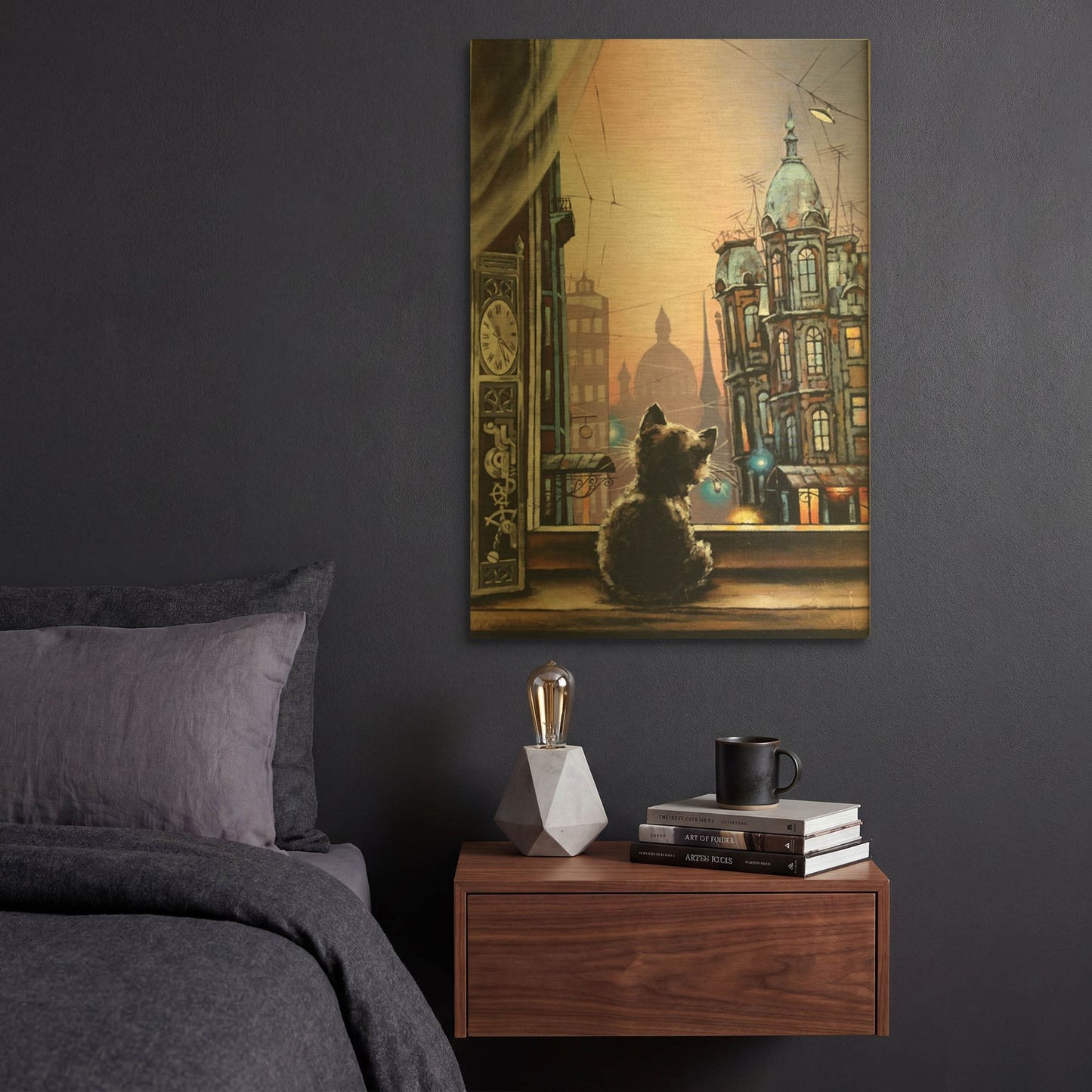 'Where Are You' By Alexander Gunin Gold Metal Wall Art