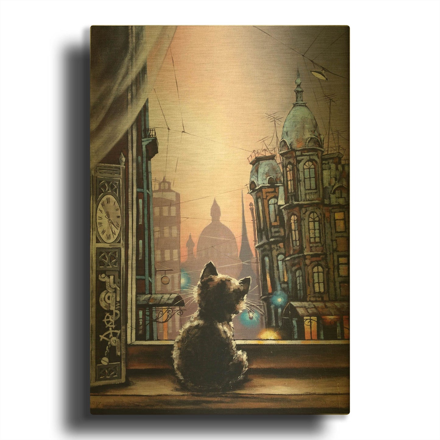 'Where Are You' By Alexander Gunin Gold Metal Wall Art