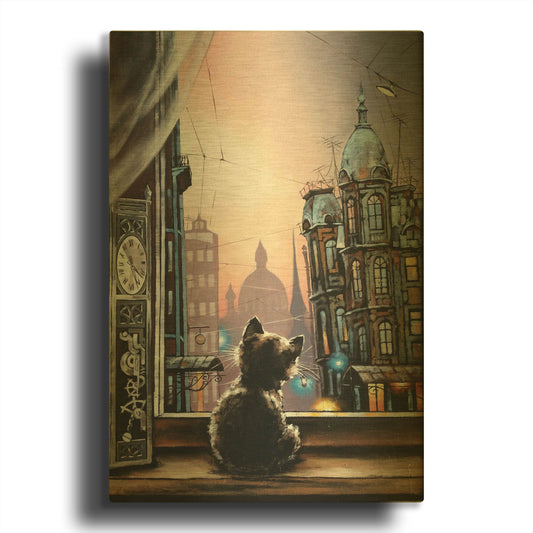 'Where Are You' By Alexander Gunin Gold Metal Wall Art