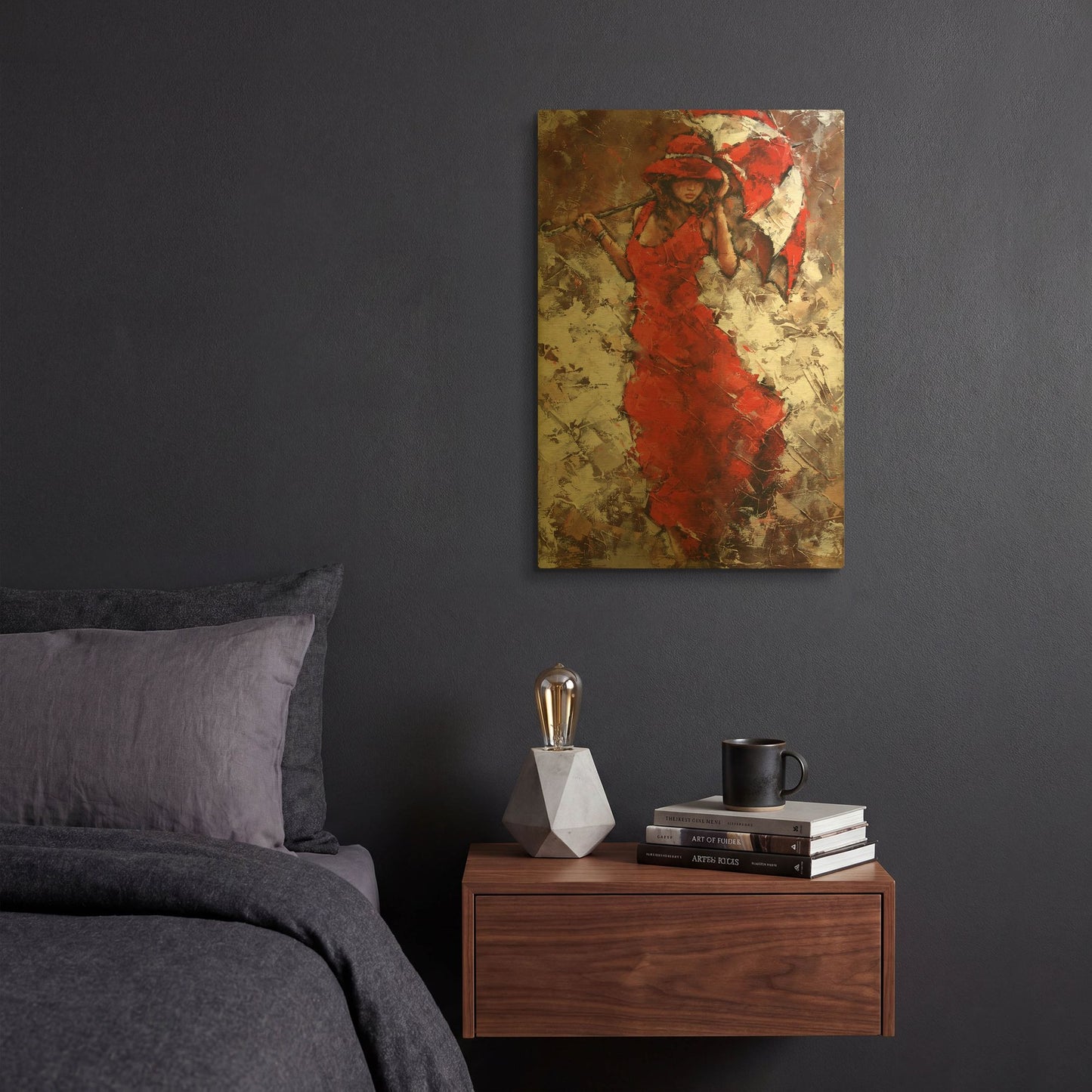'White Dunes 1' By Alexander Gunin Gold Metal Wall Art